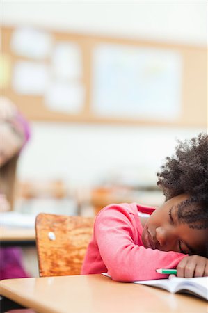 sleeping student in class room images - Student asleep in class Stock Photo - Premium Royalty-Free, Code: 6109-06196521