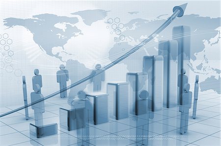 economics - Global business technology on the rise Stock Photo - Premium Royalty-Free, Code: 6109-06685013