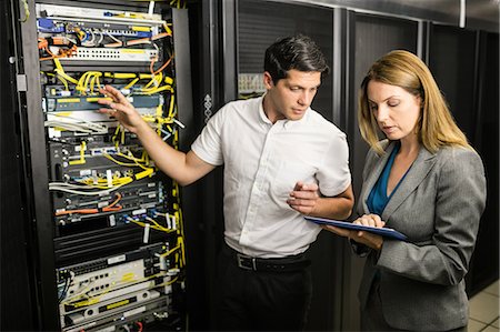 data center - Team of technicians working together Stock Photo - Premium Royalty-Free, Code: 6109-08389846