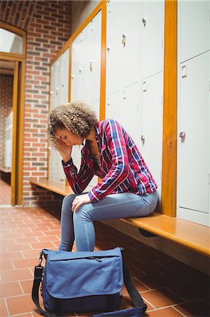 Pretty student feeling the pressure Stock Photo - Premium Royalty-Free, Code: 6109-08396319