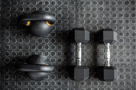 simsearch:6109-08397716,k - Weights on the studio floor Stock Photo - Premium Royalty-Free, Code: 6109-08397914