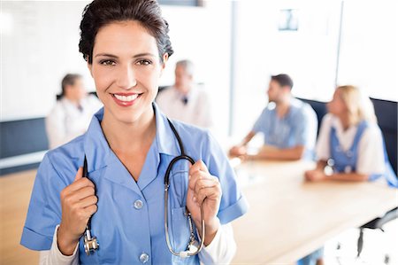 doctor intern male white - Medical team having a meeting at the hospital Stock Photo - Premium Royalty-Free, Code: 6109-08488923