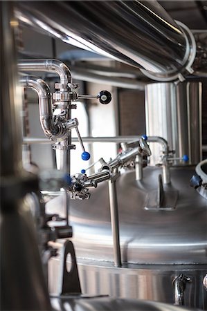 Large vats of beer at the local brewery Stock Photo - Premium Royalty-Free, Code: 6109-08489625