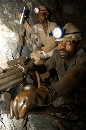 Goldmine drilling 3km underground, Gauteng, South Africa Stock Photo - Premium Royalty-Free, Code: 6110-07233641