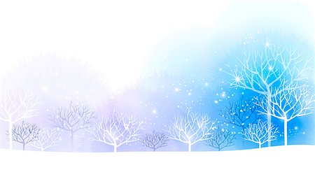 peace abstracts art - Illustration of winter season Stock Photo - Premium Royalty-Free, Code: 6111-06728344