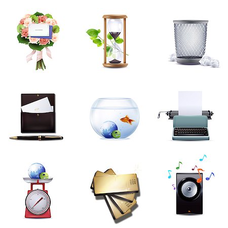 simsearch:400-04570412,k - Set of various icons Stock Photo - Premium Royalty-Free, Code: 6111-06838084