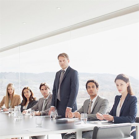 Portrait of confident business people in conference room Stock Photo - Premium Royalty-Free, Code: 6113-06497850