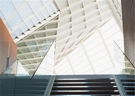 Staircase and ceiling of modern office Stock Photo - Premium Royalty-Free, Code: 6113-06498851