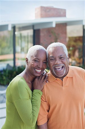 simsearch:6113-06498180,k - Older couple smiling outdoors Stock Photo - Premium Royalty-Free, Code: 6113-06499139