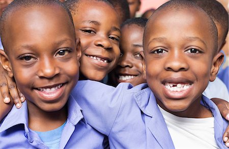 Students smiling together Stock Photo - Premium Royalty-Free, Code: 6113-06753855