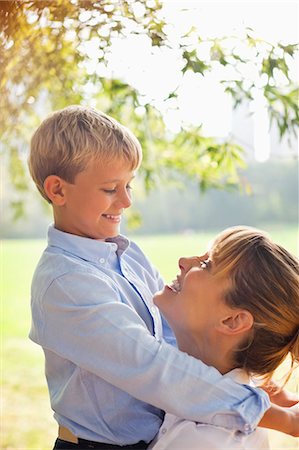 Father and son in urban park Stock Photo - Premium Royalty-Free, Code: 6113-06720430