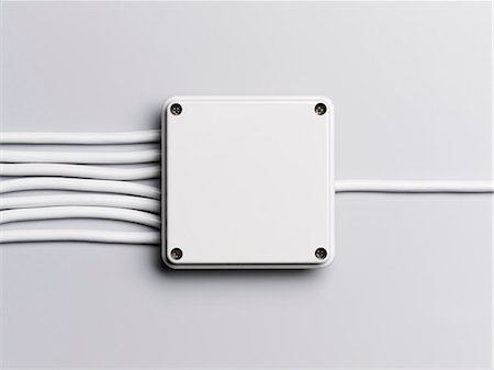 plain (simple) - Cords coming from electrical box Stock Photo - Premium Royalty-Free, Code: 6113-06721341