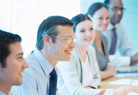 simsearch:6113-07159049,k - Business people talking in meeting Stock Photo - Premium Royalty-Free, Code: 6113-07158988