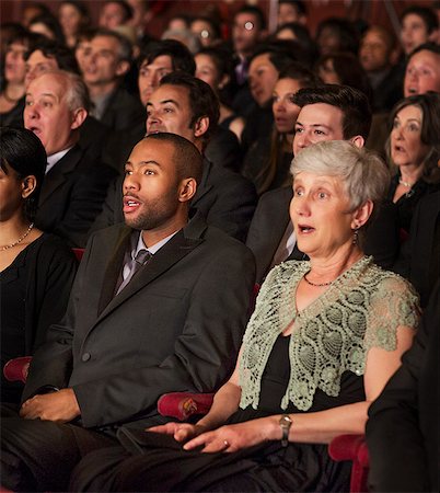 simsearch:6113-07542941,k - Surprised theater audience Stock Photo - Premium Royalty-Free, Code: 6113-07159366