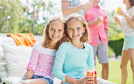 Girls smiling together outdoors Stockbilder - Premium RF Lizenzfrei, Bildnummer: 6113-07159696