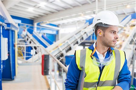 simsearch:6113-07160283,k - Worker standing in factory Stock Photo - Premium Royalty-Free, Code: 6113-07160306