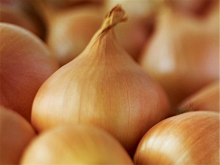 Extreme close up of whole white onions Stock Photo - Premium Royalty-Free, Code: 6113-07565164