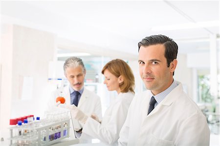 scientist - Portrait of scientist in laboratory Stock Photo - Premium Royalty-Free, Code: 6113-07589134