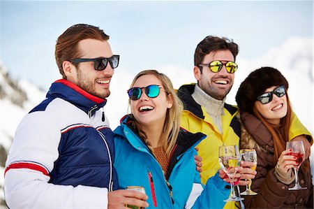 simsearch:6113-07790692,k - Friends enjoying drinks together Stock Photo - Premium Royalty-Free, Code: 6113-07790693