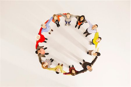 People connected in circle Foto de stock - Sin royalties Premium, Código: 6113-07730635