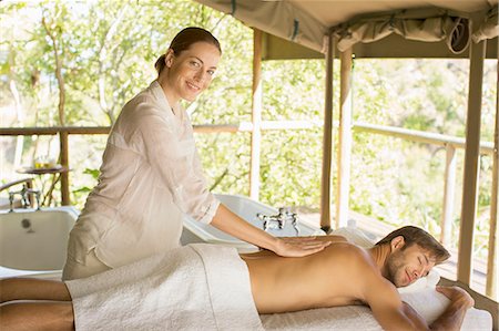 Woman having massage in spa Stock Photo - Premium Royalty-Free, Code: 6113-07731585