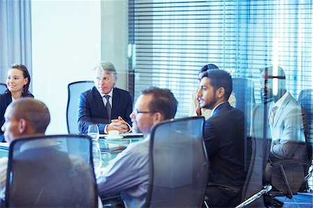 simsearch:6108-06907153,k - Business people having meeting in conference room Stock Photo - Premium Royalty-Free, Code: 6113-07906047