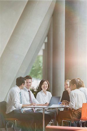 simsearch:614-02985267,k - Smiling business people talking in conference room meeting Stock Photo - Premium Royalty-Free, Code: 6113-08882545