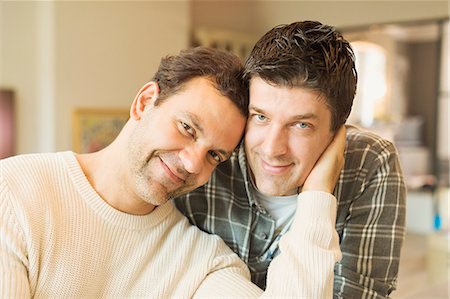 simsearch:614-08148673,k - Portrait affectionate male gay couple Stock Photo - Premium Royalty-Free, Code: 6113-08947325