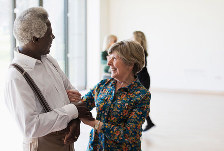 fun group energy - Active senior couple dancing in dance class Stock Photo - Premium Royalty-Free, Code: 6113-09178620