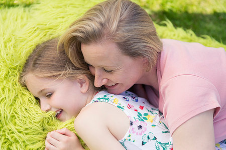 simsearch:6113-06909372,k - Affectionate mother and daughter Stock Photo - Premium Royalty-Free, Code: 6113-09191956