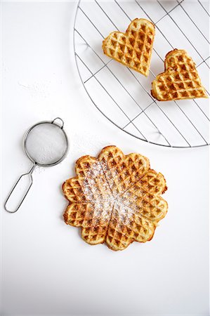 simsearch:6115-06778498,k - Fresh Waffles, Munich, Bavaria, Germany, Europe Stock Photo - Premium Royalty-Free, Code: 6115-06778492