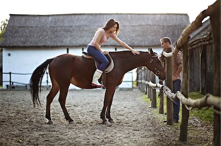 Woman Getting Riding Lesson, Baranja, Croatia, Europe Photographie de stock - Premium Libres de Droits, Code: 6115-06733058