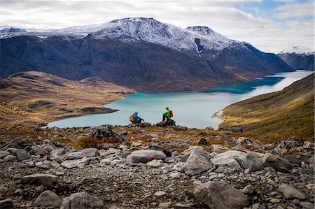 simsearch:6115-07109776,k - Two hikers taking a rest at fjord, Norway, Europe Stock Photo - Premium Royalty-Free, Code: 6115-07109784