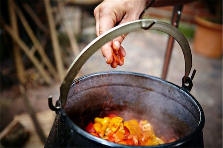 simsearch:6115-07282765,k - Cooking Goulash Stew Stock Photo - Premium Royalty-Free, Code: 6115-07282757