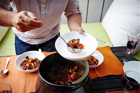 people eating garden - Goulash Stew Stock Photo - Premium Royalty-Free, Code: 6115-07282765