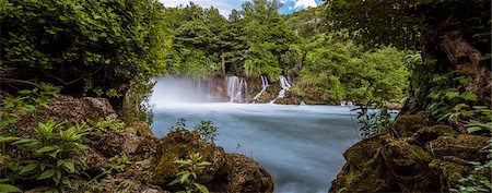 scenic and panoramic - Waterfall, Krka National Park, Croatia Stock Photo - Premium Royalty-Free, Code: 6115-08101306