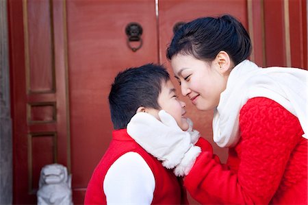 simsearch:632-08001820,k - Tender moment between mother and son Stock Photo - Premium Royalty-Free, Code: 6116-08311920