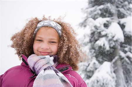 Girl in the snow Stock Photo - Premium Royalty-Free, Code: 6116-08915201