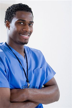 face card - Male nurse Photographie de stock - Premium Libres de Droits, Code: 6116-08915721