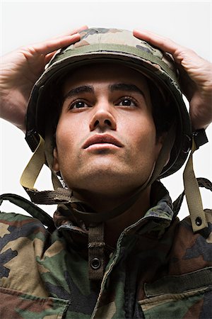 simsearch:841-07202015,k - Portrait of young male soldier Stock Photo - Premium Royalty-Free, Code: 6116-09013715