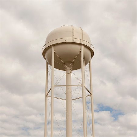 A white water tower in Silver Bow County, Montana. Stock Photo - Premium Royalty-Free, Code: 6118-07203228