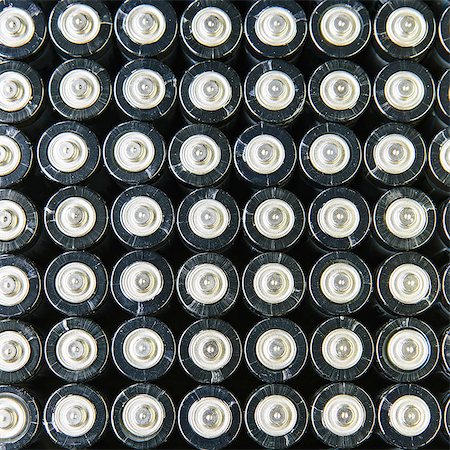 Rows of double A batteries, close up Stock Photo - Premium Royalty-Free, Code: 6118-07440373