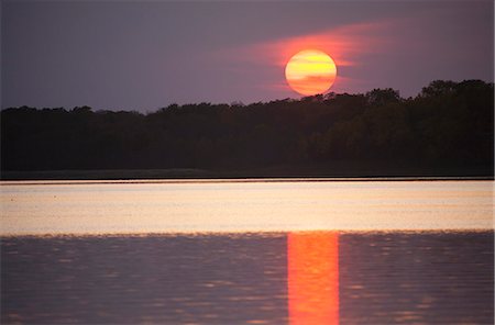 saskatchewan silo photos - Lake sunset, Saskatchewan, Canada Foto de stock - Sin royalties Premium, Código: 6118-07913368