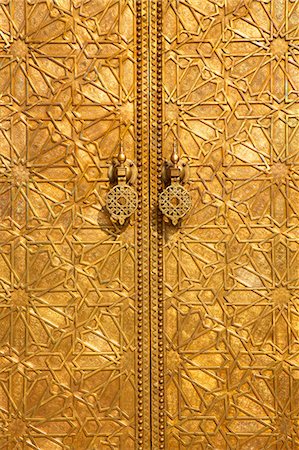 door handle - Royal Palace, Fez, Morocco, North Africa, Africa Stock Photo - Premium Royalty-Free, Code: 6119-07443708