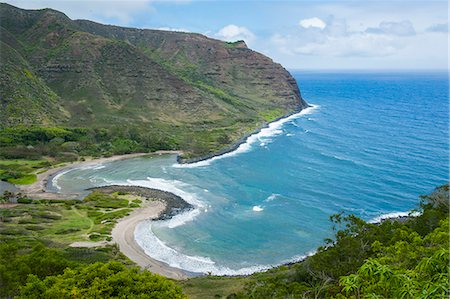Halawa Bay on the island of Molokai, Hawaii, United States of America, Pacific Stock Photo - Premium Royalty-Free, Code: 6119-07443878
