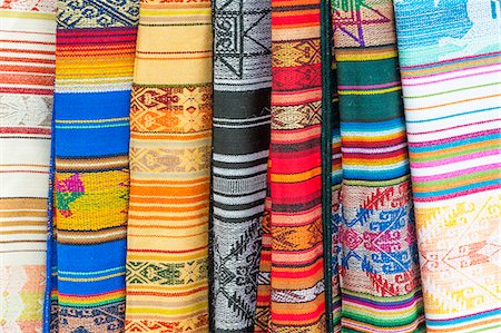 ecuador otavalo market - Otavalo market, traditional colourful textiles, Imbabura Province, Ecuador, South America Stock Photo - Premium Royalty-Free, Code: 6119-07451451