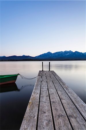 simsearch:6119-07451735,k - Rowing boat on Hopfensee Lake at sunset, near Fussen, Allgau, Allgau Alps, Bavaria, Germany, Europe Stock Photo - Premium Royalty-Free, Code: 6119-07451740