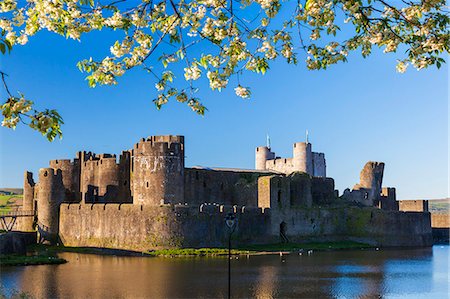 Caerphilly Castle, Gwent, Wales, United Kingdom, Europe Stock Photo - Premium Royalty-Free, Code: 6119-07452273
