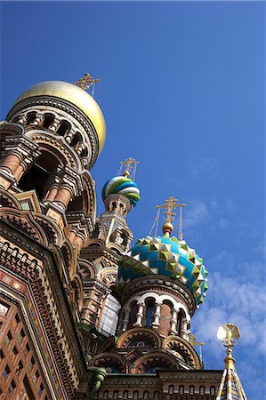 st petersburg - Church on Spilled Blood (Church of the Resurrection), UNESCO World Heritage Site, St. Petersburg, Russia, Europe Stock Photo - Premium Royalty-Free, Code: 6119-07453098