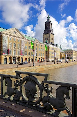 Museum and church, Gothenburg, Sweden, Scandinavia, Europe Foto de stock - Sin royalties Premium, Código: 6119-07453155